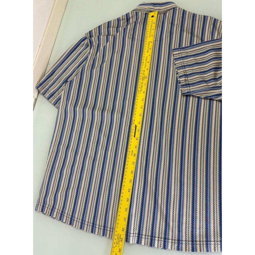 Jhane Barnes Shirt Mens Medium M 100% Silk Button Up Short Sleeve Psychedelic - Picture 3 of 6
